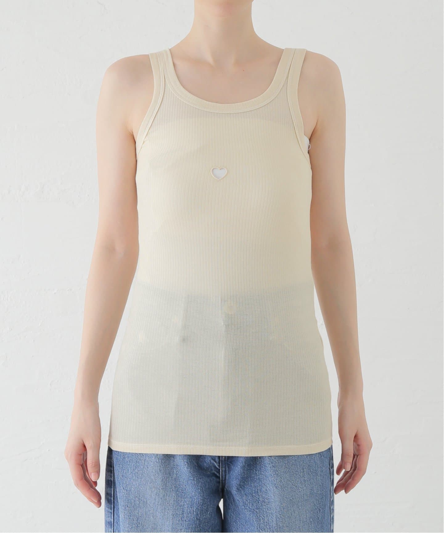 BASERANGE/ベースレンジ】HEART TANK：タンクトップ（タンクトップ