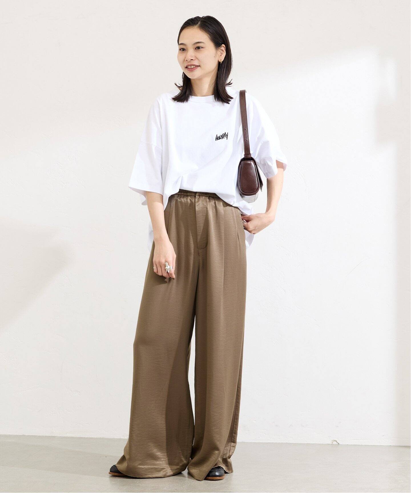 ヴィンテージサテンワイドパンツ（その他パンツ）｜JOURNAL STANDARD