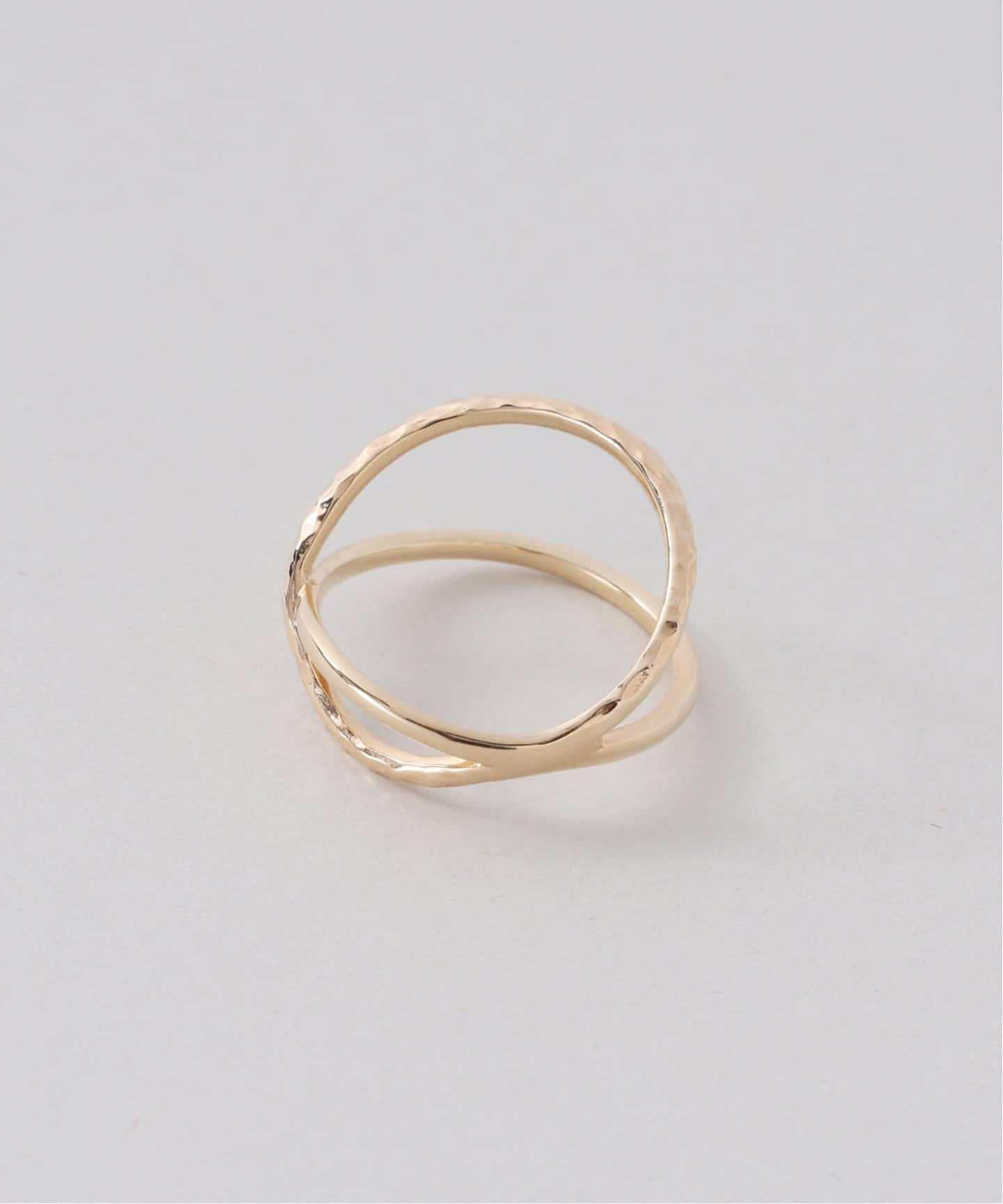 クロスラインピンキーリング K10（リング）｜Lilas（リラ）の通販