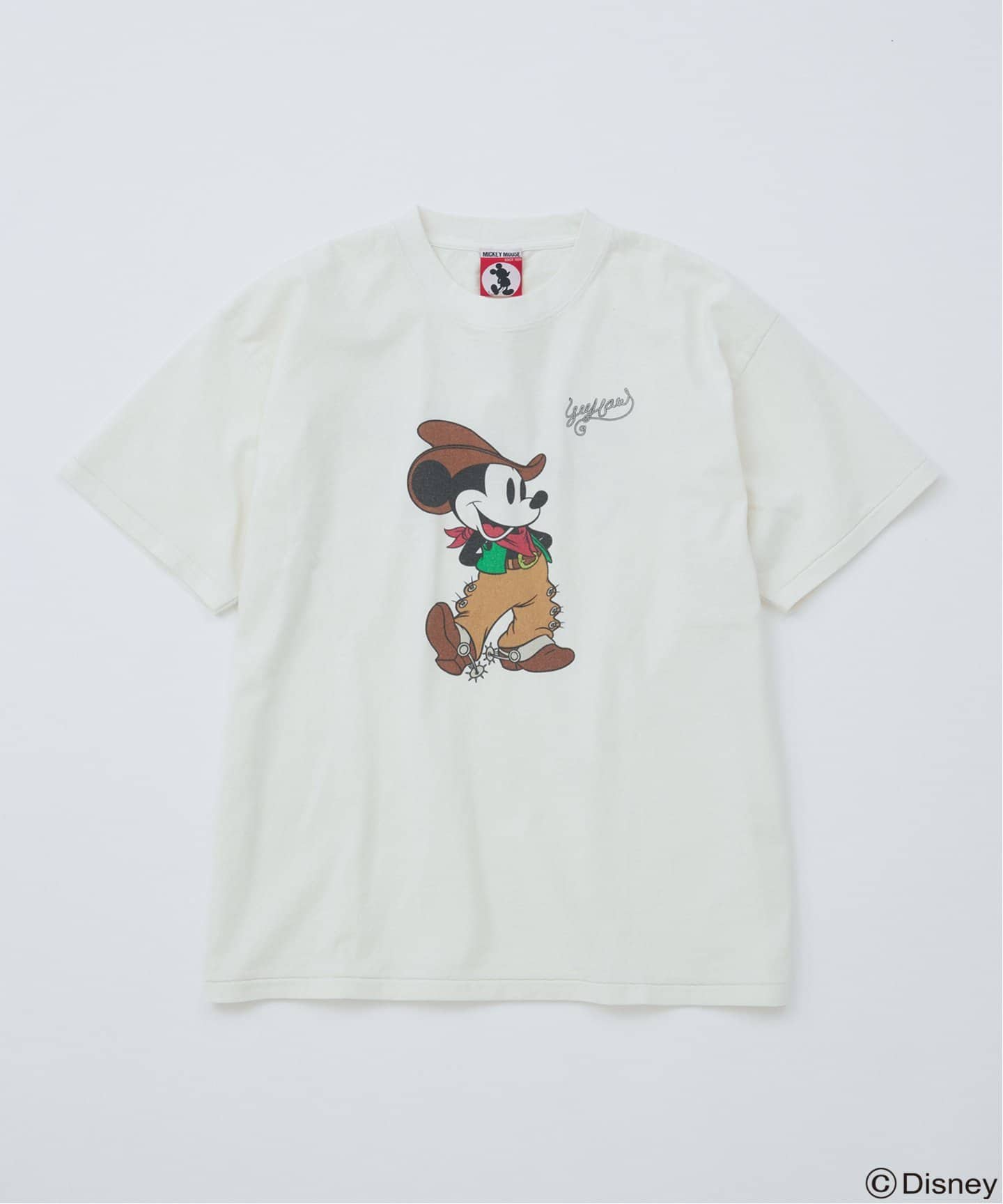 MICKEY MOUSE / ミッキー マウス 別注ウェスタンプリント Tシャツ（T