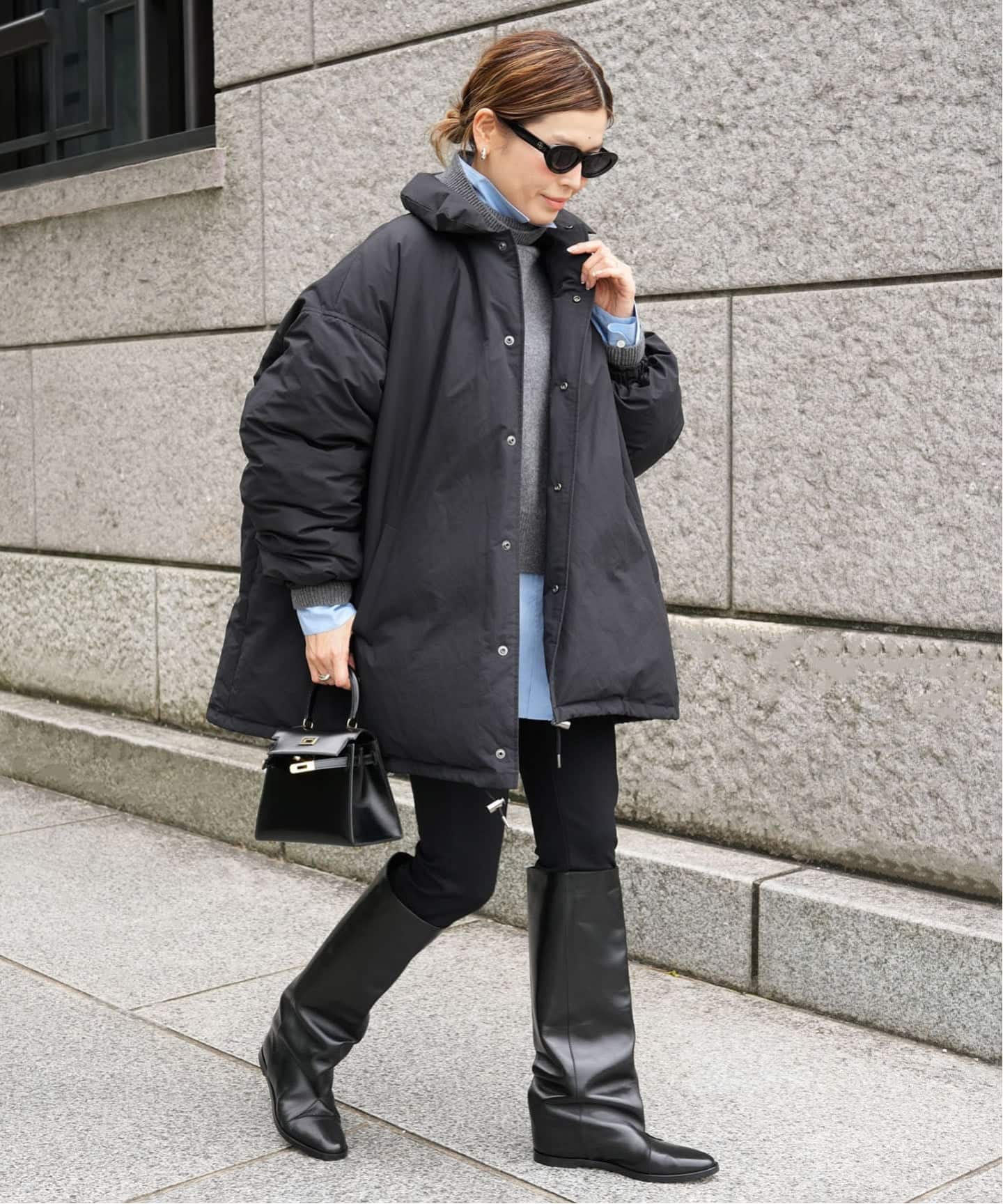 CALUX/キャラクス】PUFFER COACH JACKET（ダウンジャケット