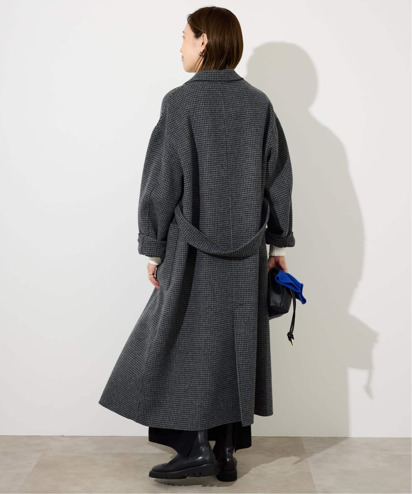 souple wool ダブルフェイスロングコート（チェスターコート）｜SLOBE