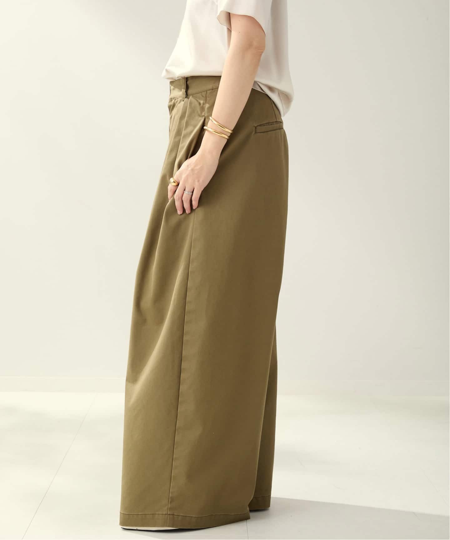 Plage R'IAM タックチノパンツ 38 R'IAM Super wide CHINO パンツ