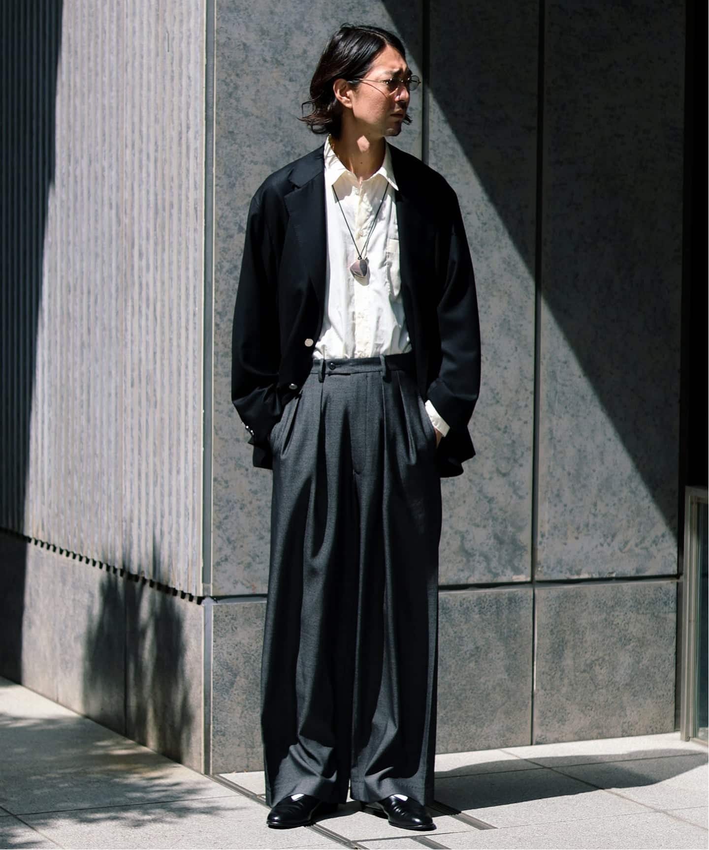 m's braque エムズブラック 未使用 キュプラ レーヨン ワイド パンツ