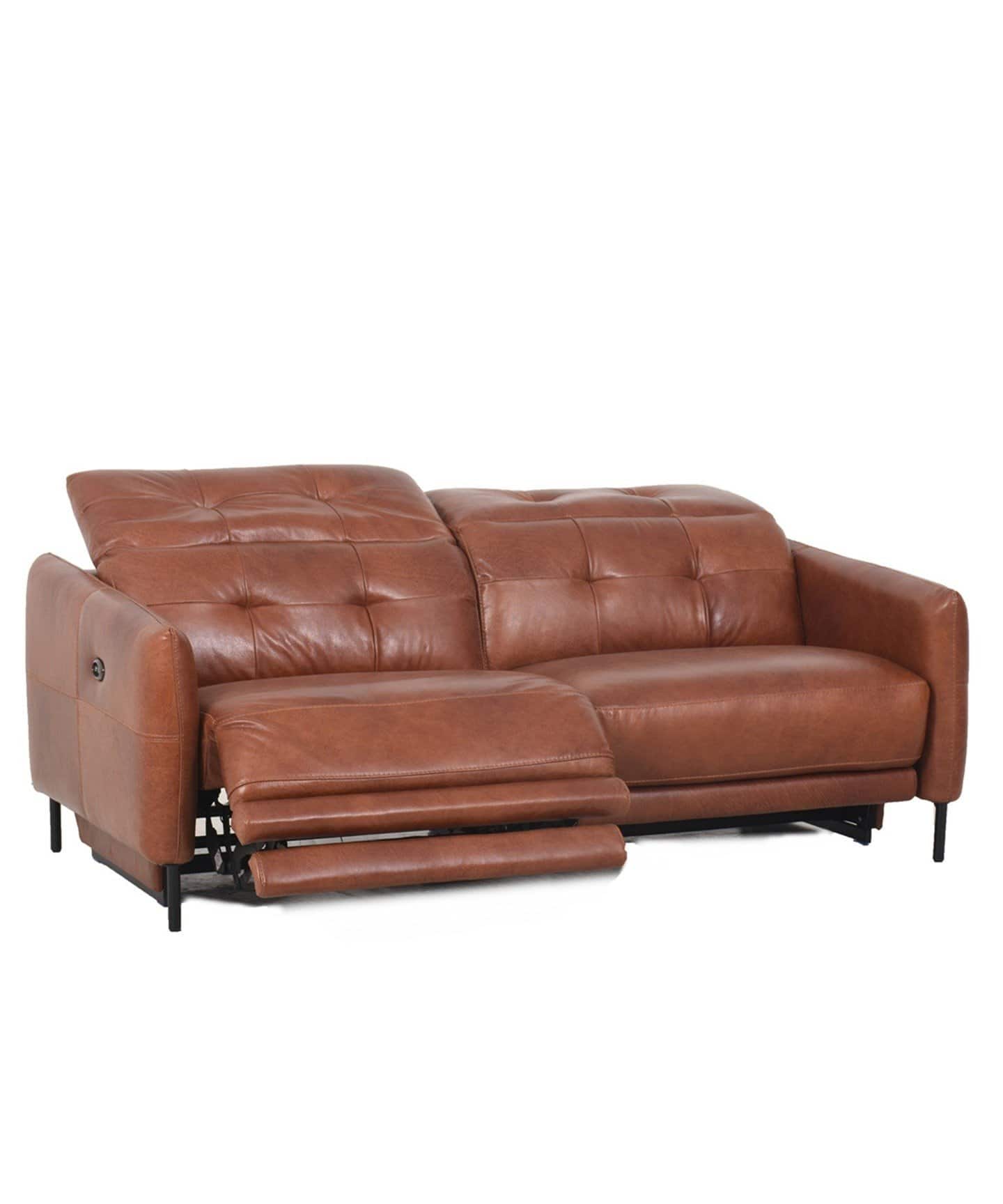 ジャーナルスタンダードファーニチャーブラウンレザー 3人掛けソファ