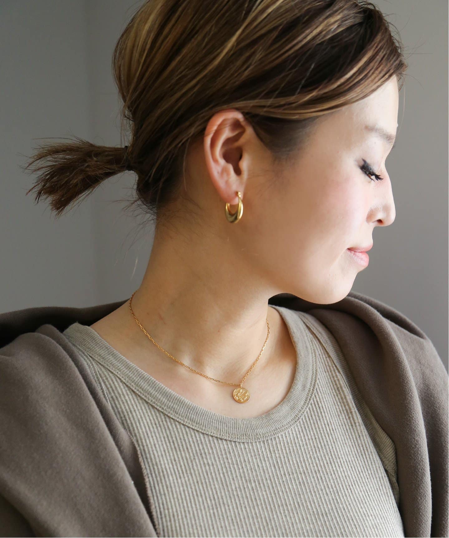 LAVER ラバー HARF MOONピアス