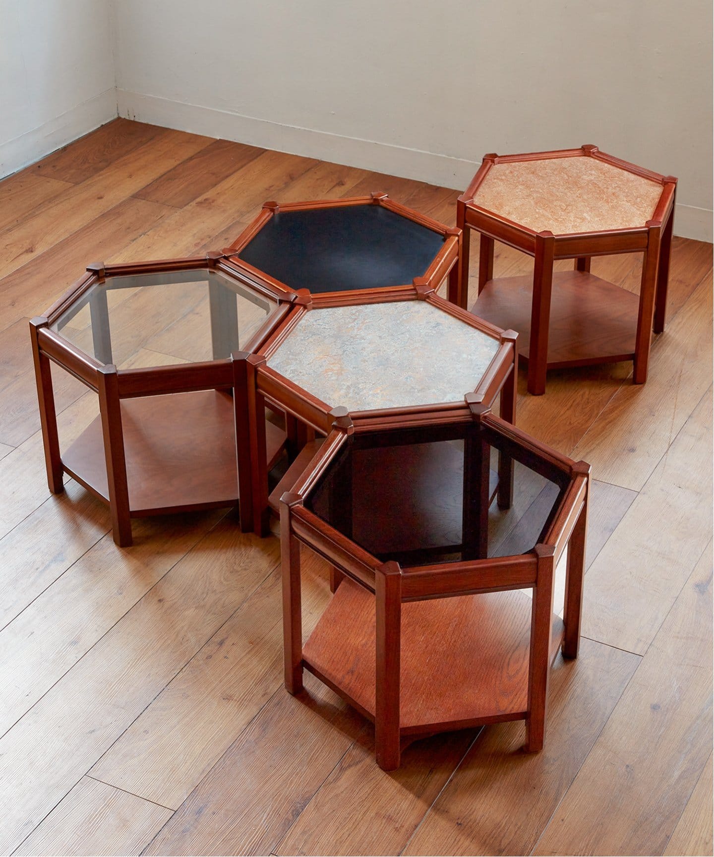 gplan ヘキサゴンローテーブル