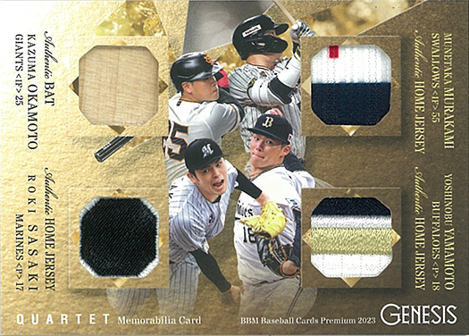 BBM2022 GENESIS ボールサイン佐々木朗希直筆サイン17シリ