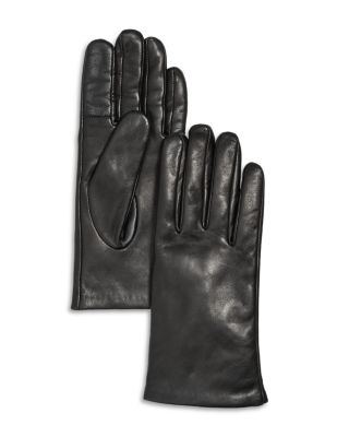 Bloomingdale's Cashmere Lined Leather Tech Gloves - Exclusive