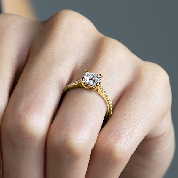 K18 ダイヤモンド0.2 手作り