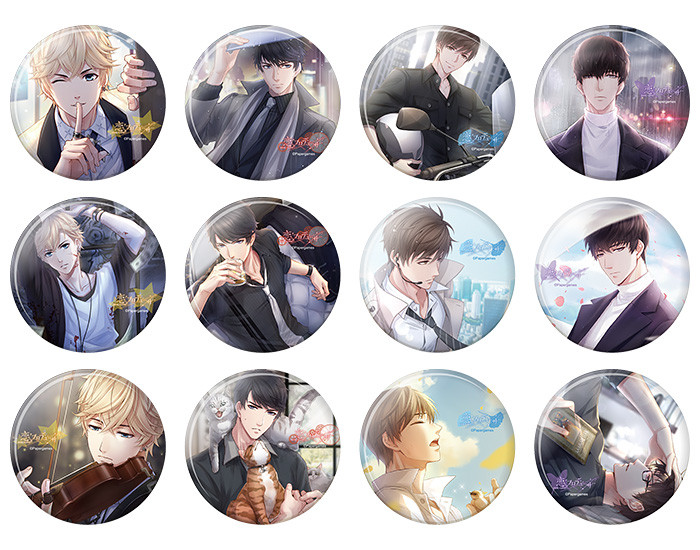 恋とプロデューサー トレーディング缶バッジ