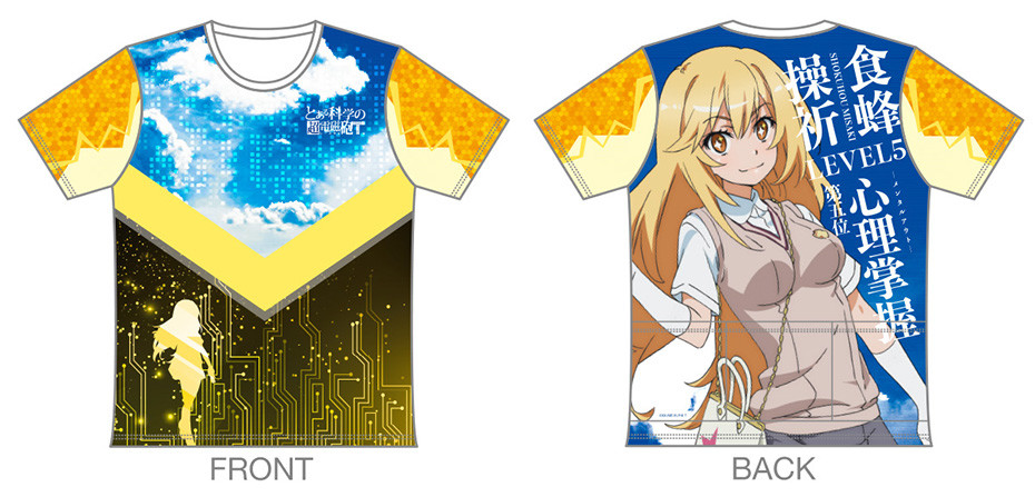 とある科学の超電磁砲T」ツーリングTシャツ【御坂美琴Ver.】/【白井黒子