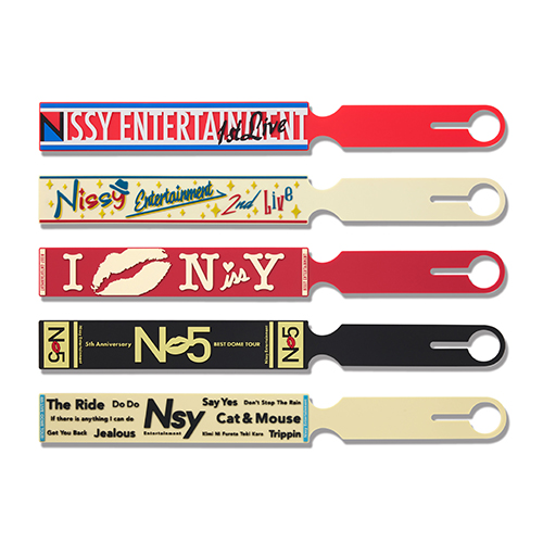 歴代マフラータオルデザインラゲッジタグ（全5種/ランダム）【Nissy