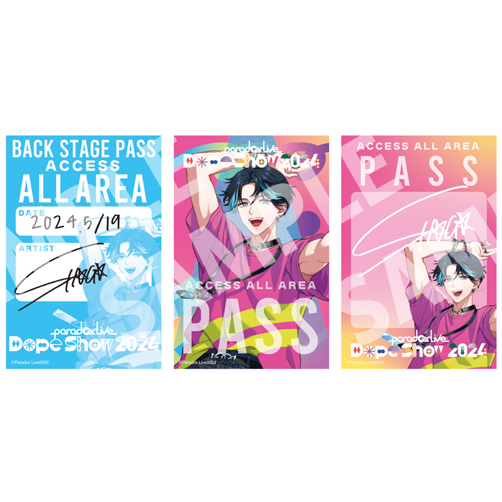 Paradox Live Dope Show 2024 バックステージパス風サテンステッカー