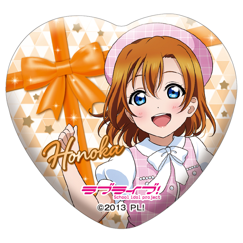 ハート缶バッジ(μ's girly pink)(全9種)【AniBOX】