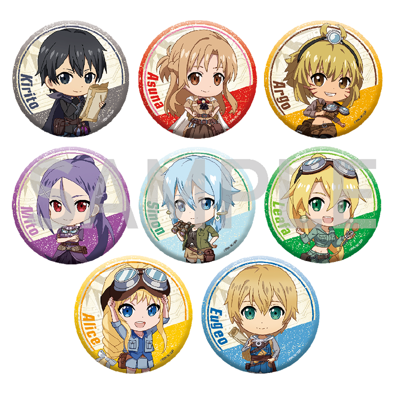 ソードアート・オンライン 極楽湯 シノン 缶バッジ ソードアート