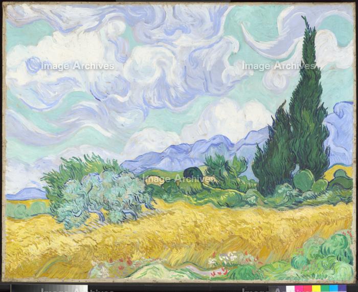 作品詳細 | 糸杉のある麦畑 | イメージアーカイブ - DNPアート