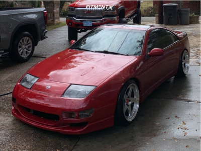 1993 Nissan 300ZX with 18x9.5 22 Kansei Knp and 225/40R18 Nitto