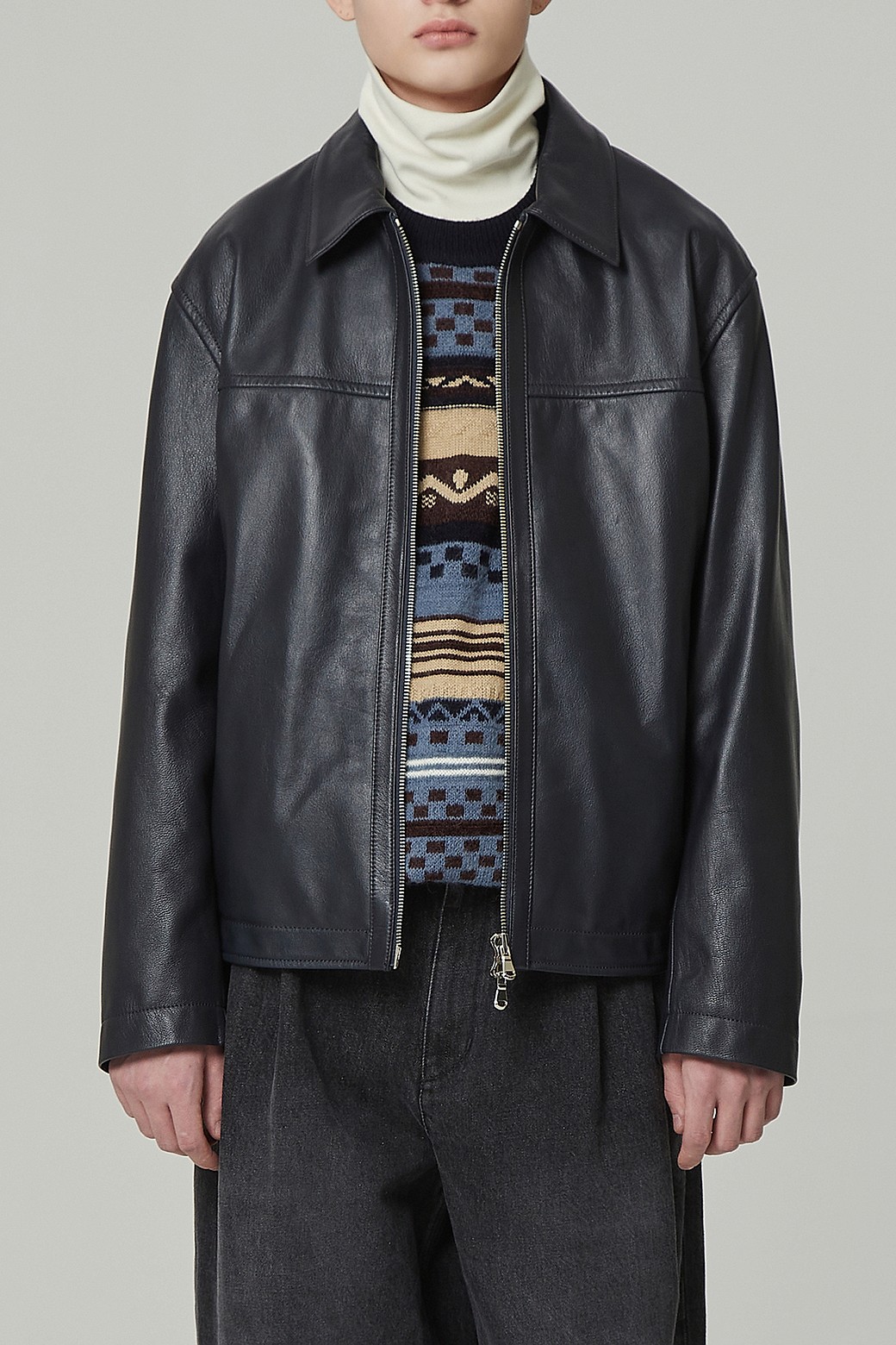 LIDNM GOAT LEATHER TECH BLOUSON Mサイズ 安く 買う