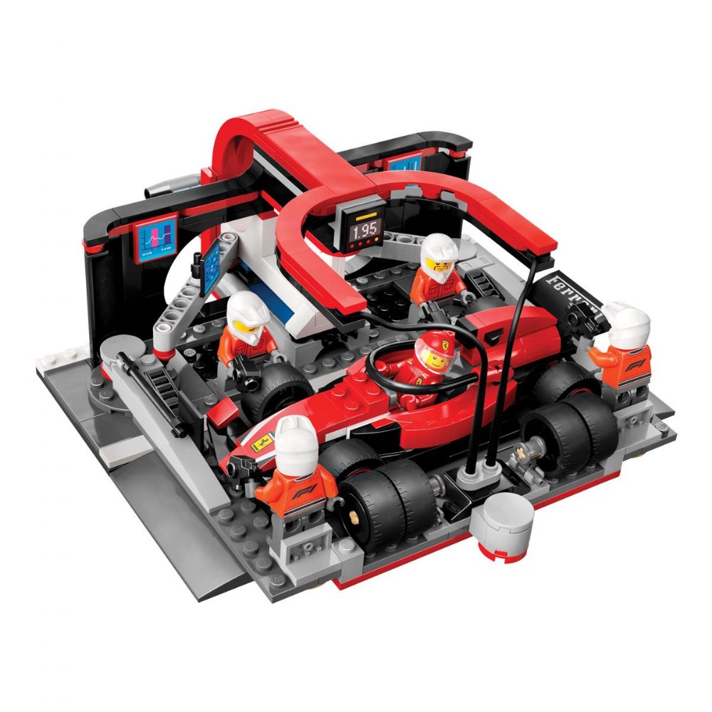 LEGO® F1® Pit Stop & Pit Crew with Ferrari Car - 60443