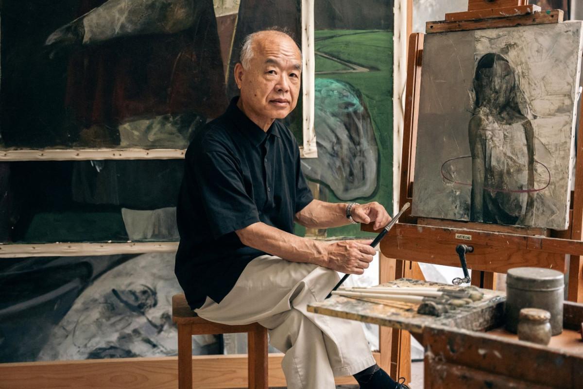 川俣「羽山の森美術館」で国見町出身の油絵画家・村上伸栄さんの個展