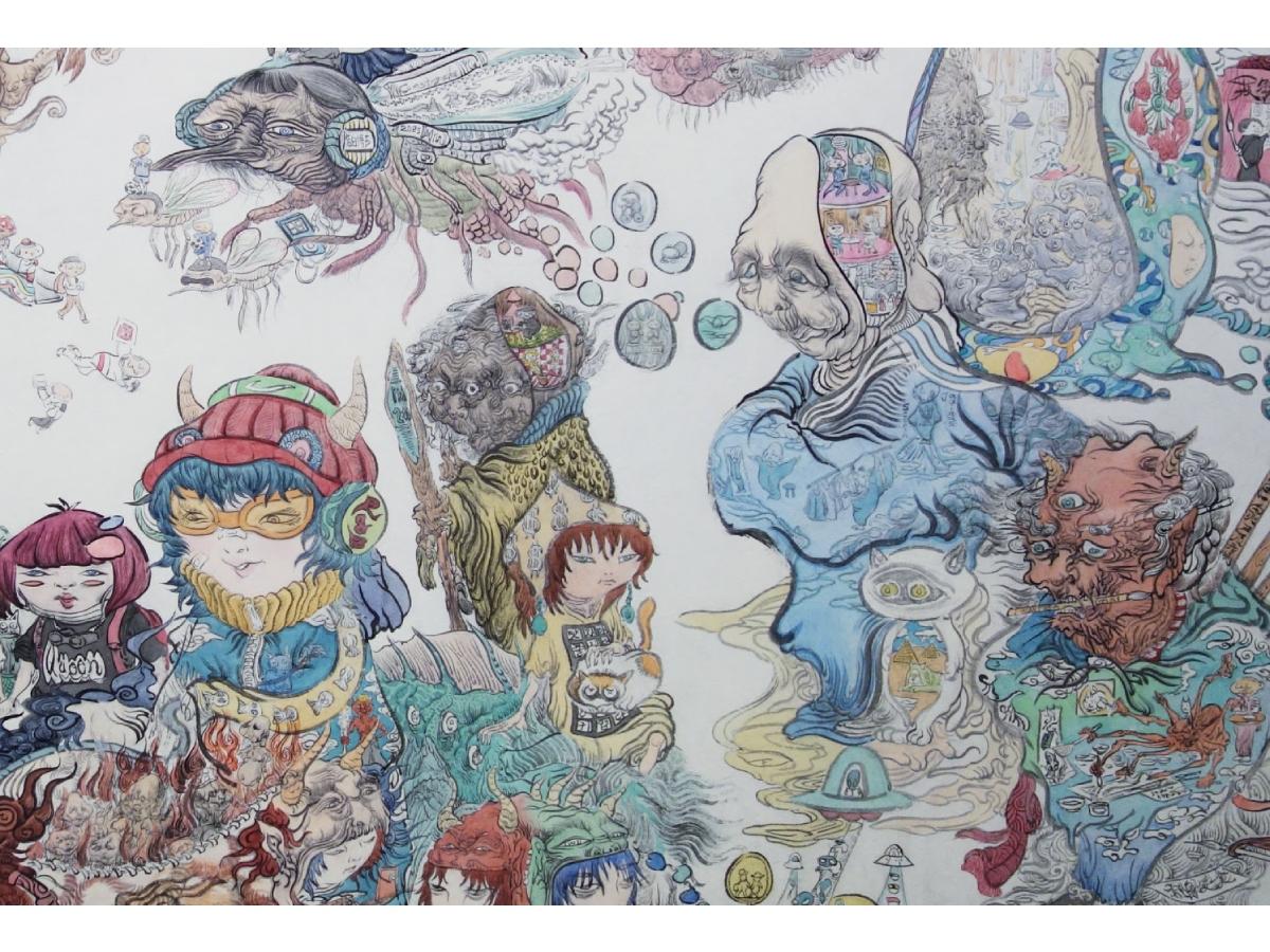 ティンガティンガ・アート】『海』 by ジャファリー・アウシ氏