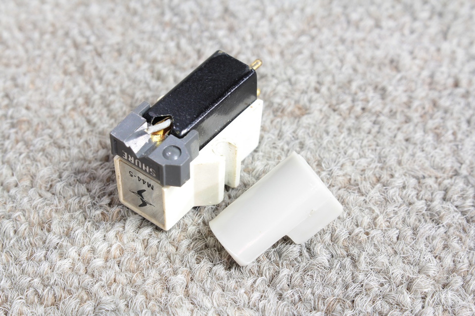 初期 Shure M44-5 白 カモメ 銀ラベル カートリッジ 動作確認済み①