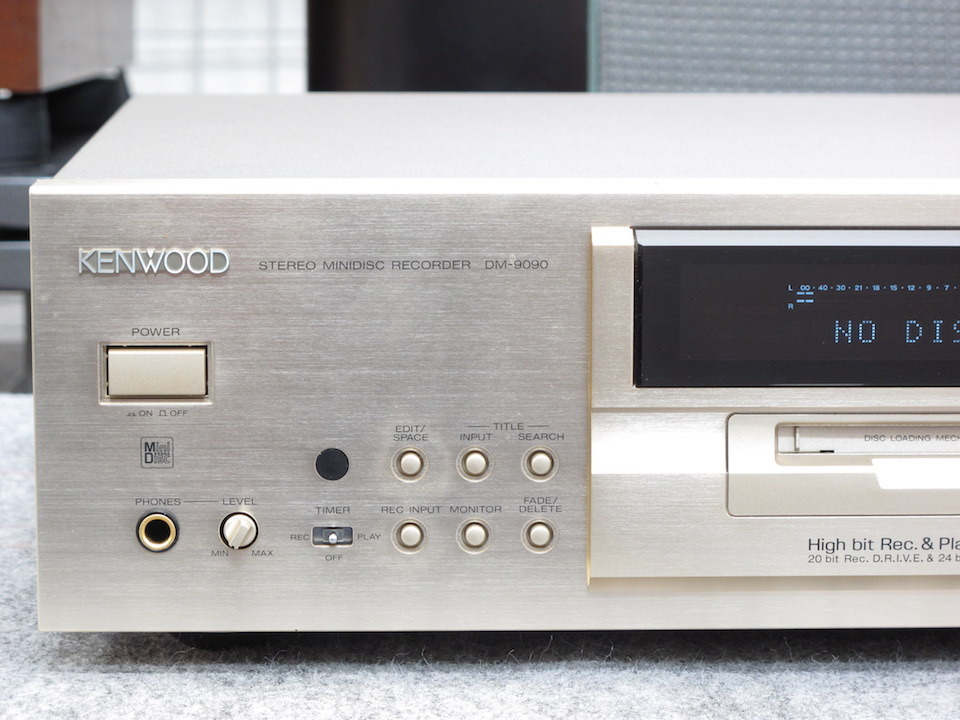 ジャンク品】KENWOOD DM-E9 ミニディスクレコーダー ジャンク品