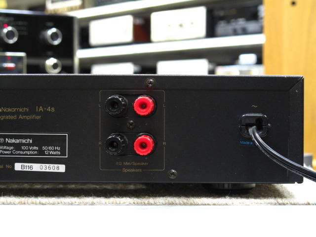 Nakamichi IA-4S オーディオアンプ ナカミチ Nakamichi IA-4sの仕様