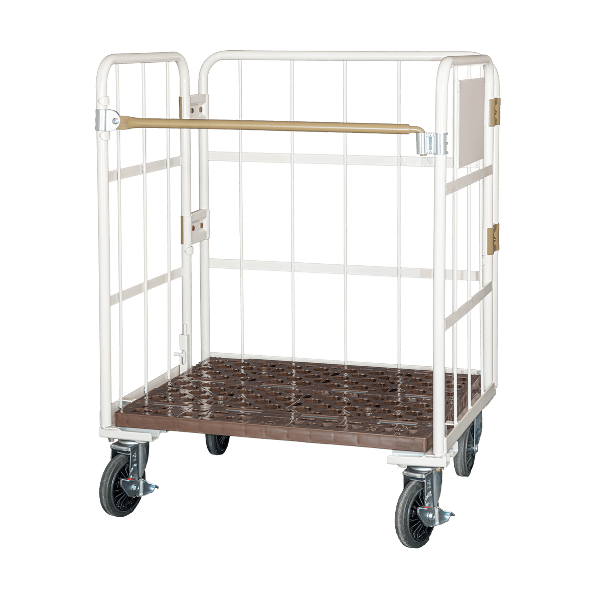 1852メッシュパレット キャスター付き 網カゴ 折りたたみ 台車