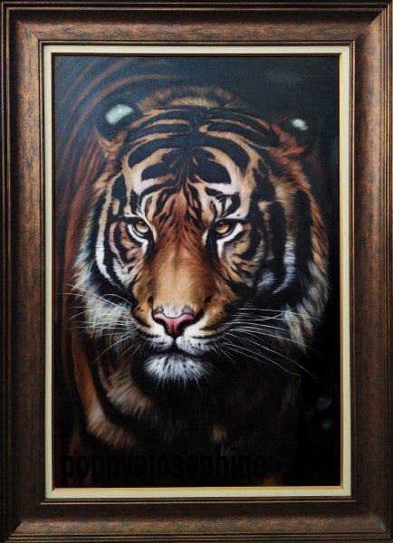 Tiger Painting by Josephine Popova - Jose Art Gallery
