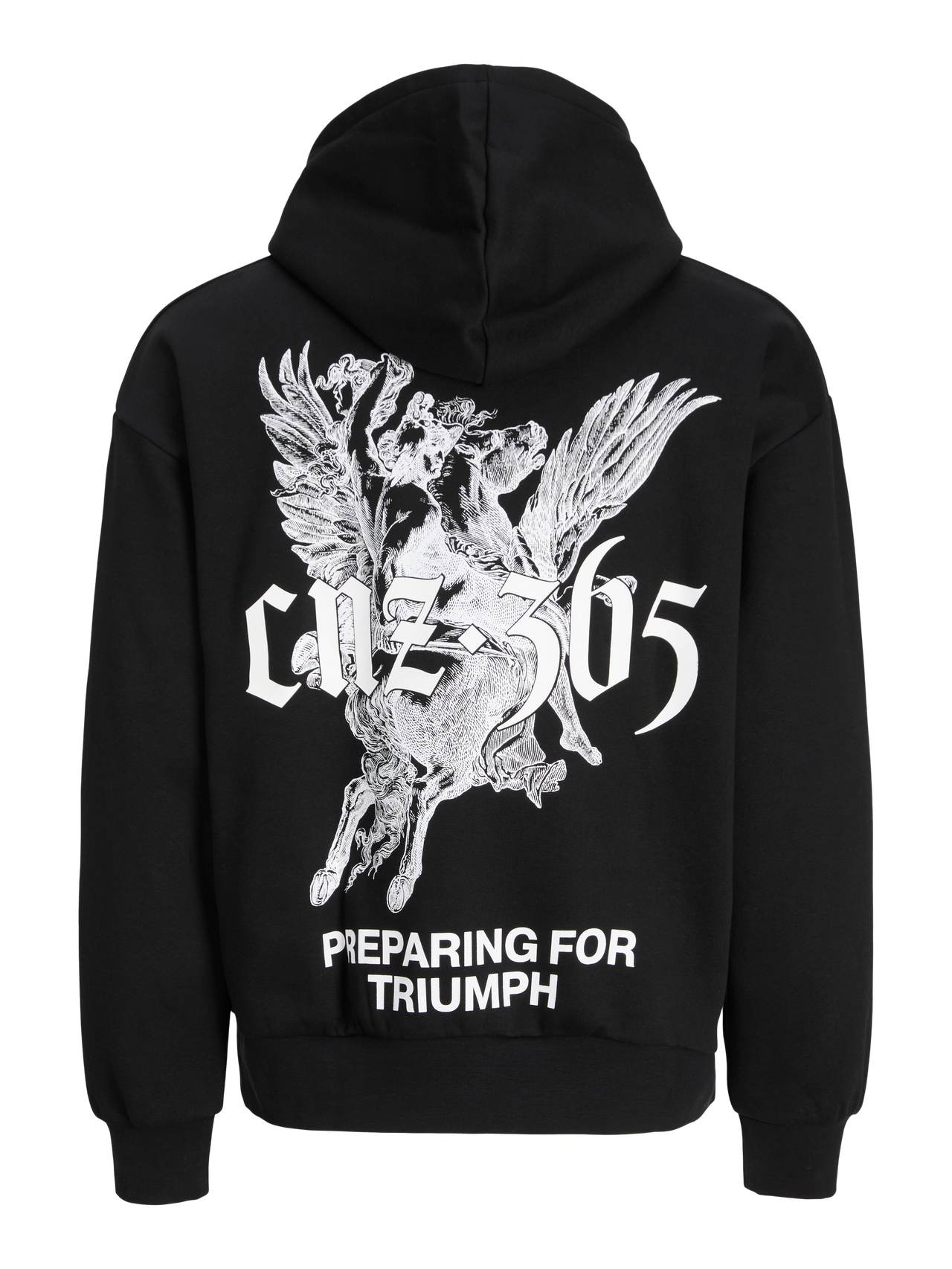 Backprintet Hoodie | Black | Jack & Jones®