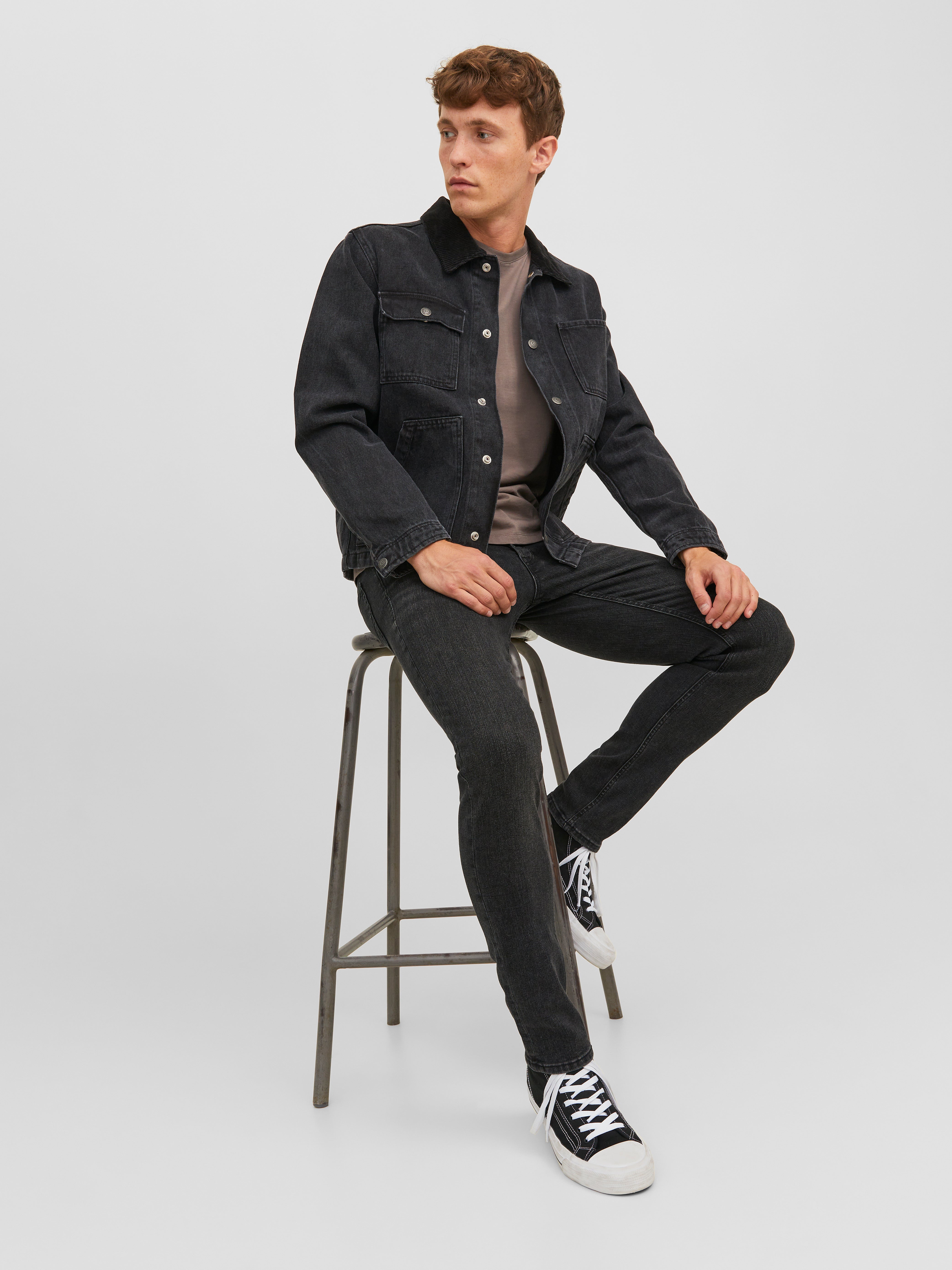 JJIGLENN JJORIGINAL MF 772 NOOS Slim fit jeans | Black | Jack & Jones®
