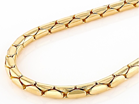 18k Yellow Gold Over Bronze 3mm Cardano 20 Inch Chain - MA609 | JTV
