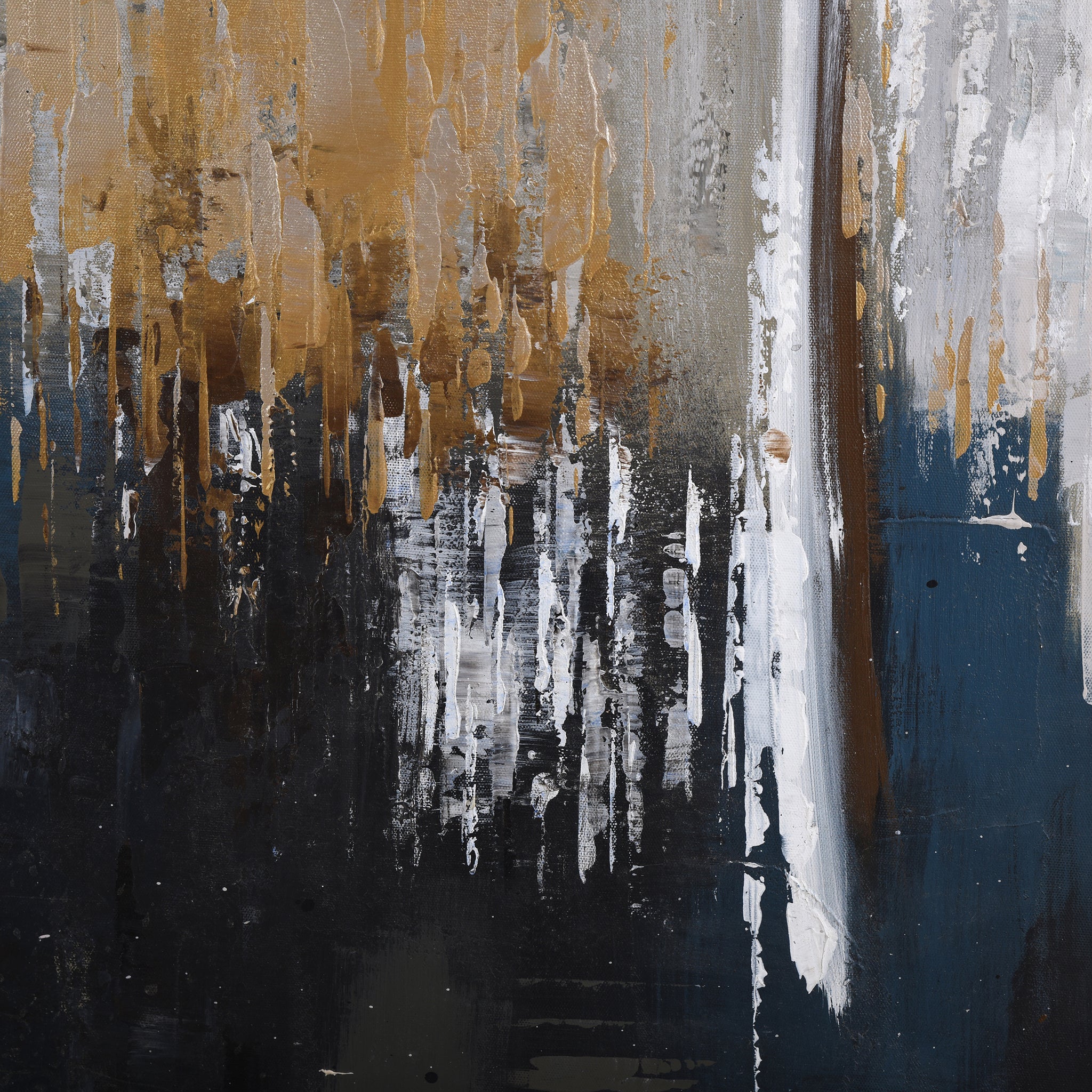 APOLLO FRAMED CANVAS ART- SMALL | Hand Painted Abstract | 1.5 inch