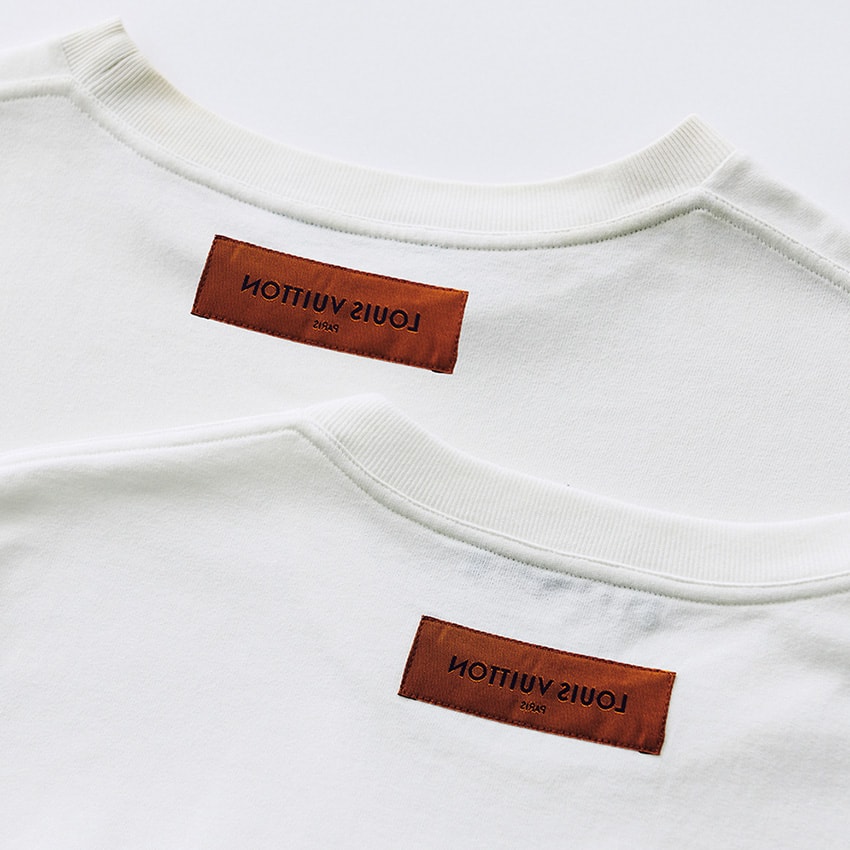 グラフィックvs.無地。「ルイ・ヴィトン」の2枚のTシャツを見比べて