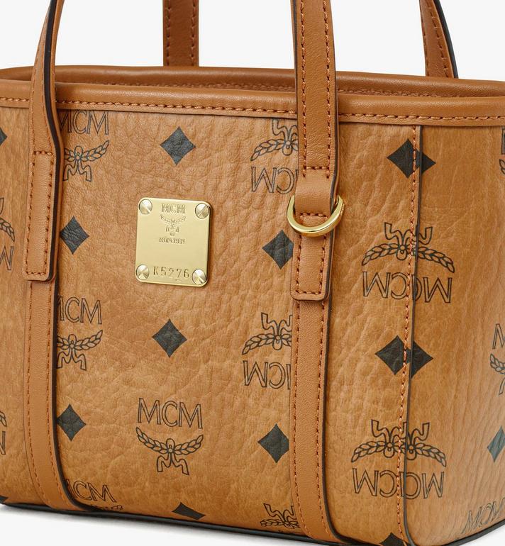 X-Mini Toni Top-Zip Shopper in Visetos Cognac | MCM ®US