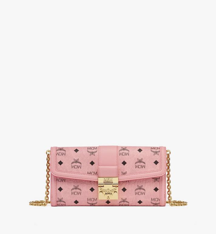 Large Tracy Chain Wallet in Visetos Pink | MCM ®US