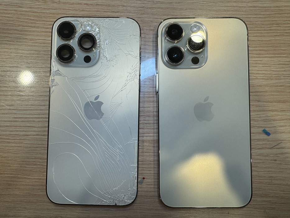 iPhone14pro 背面ガラス割ありスペースブラック 128GB 動作確認済