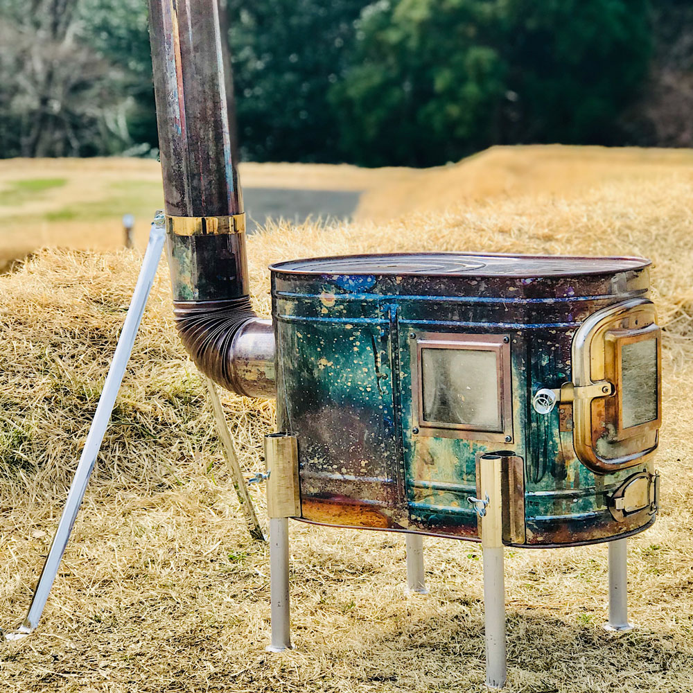 ホンマ製作所の薪ストーブ「ストーブコンロセット APS-48DX」を