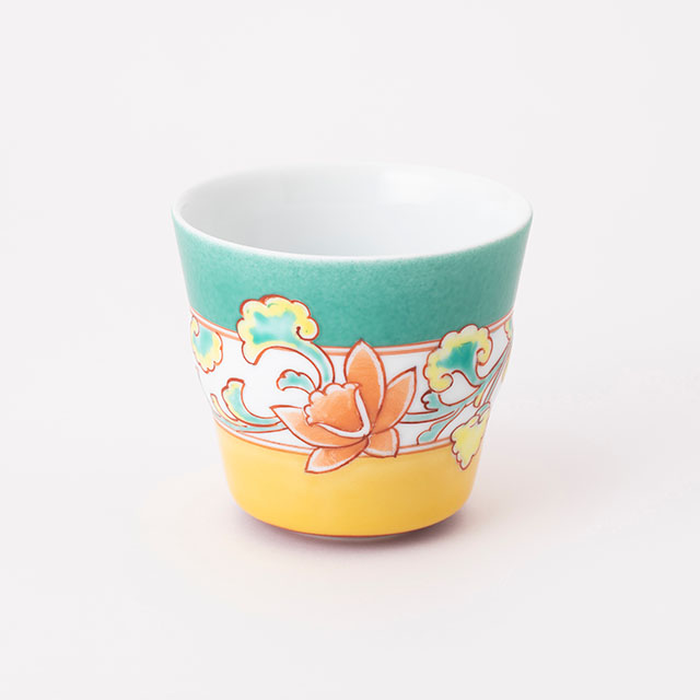 色鍋島蕎麦猪口