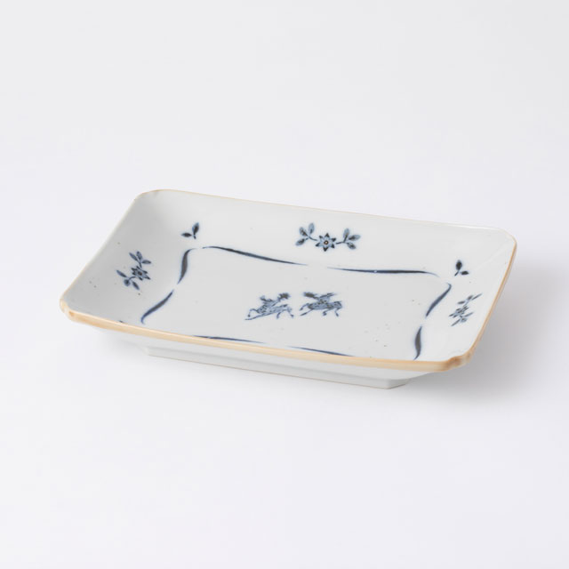 瀬戸焼の印判角皿｜食卓の道具｜中川政七商店 公式サイト