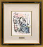 藤田嗣治「フォークを持つ少女」セリグラフ :: 絵画買取・販売 - シバヤマ