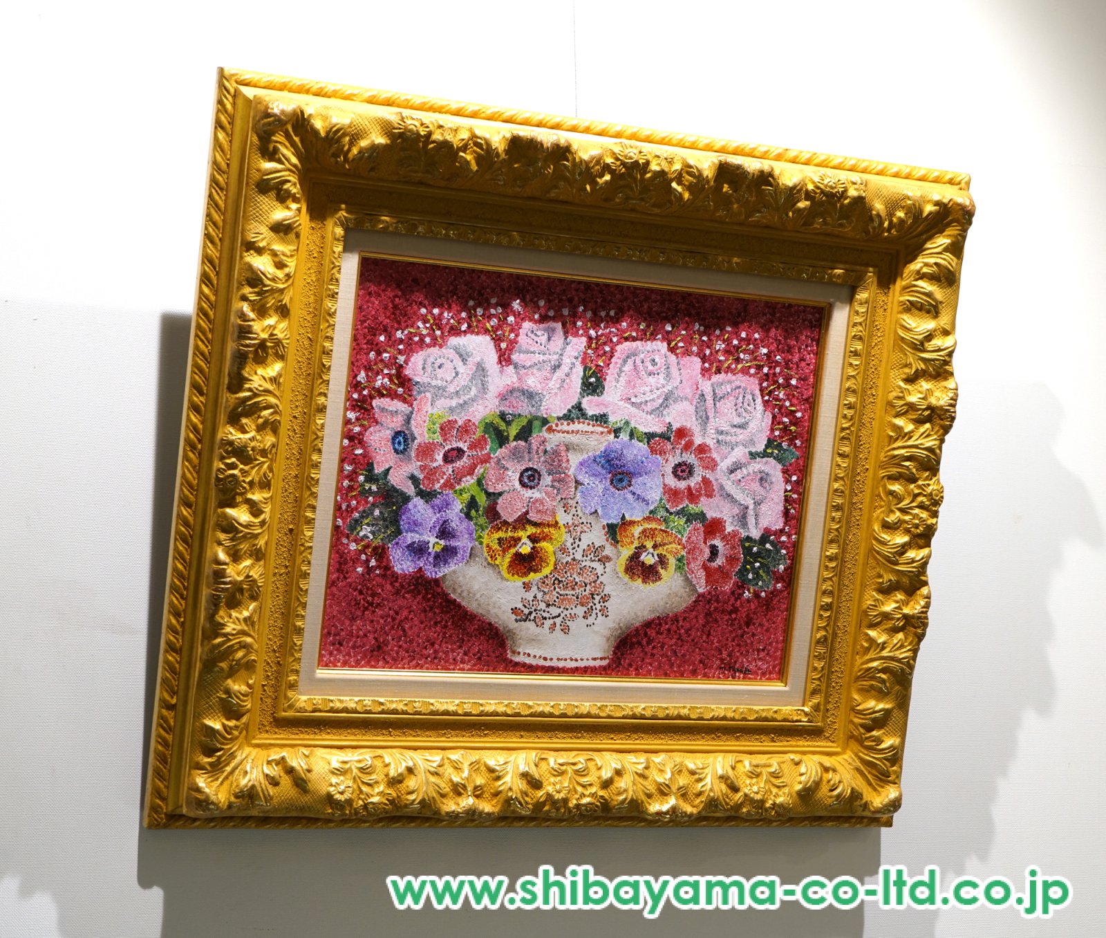 高田 誠「妙高山」額装○版画ガラス絵 直筆サイン 限定品 作品シール ○