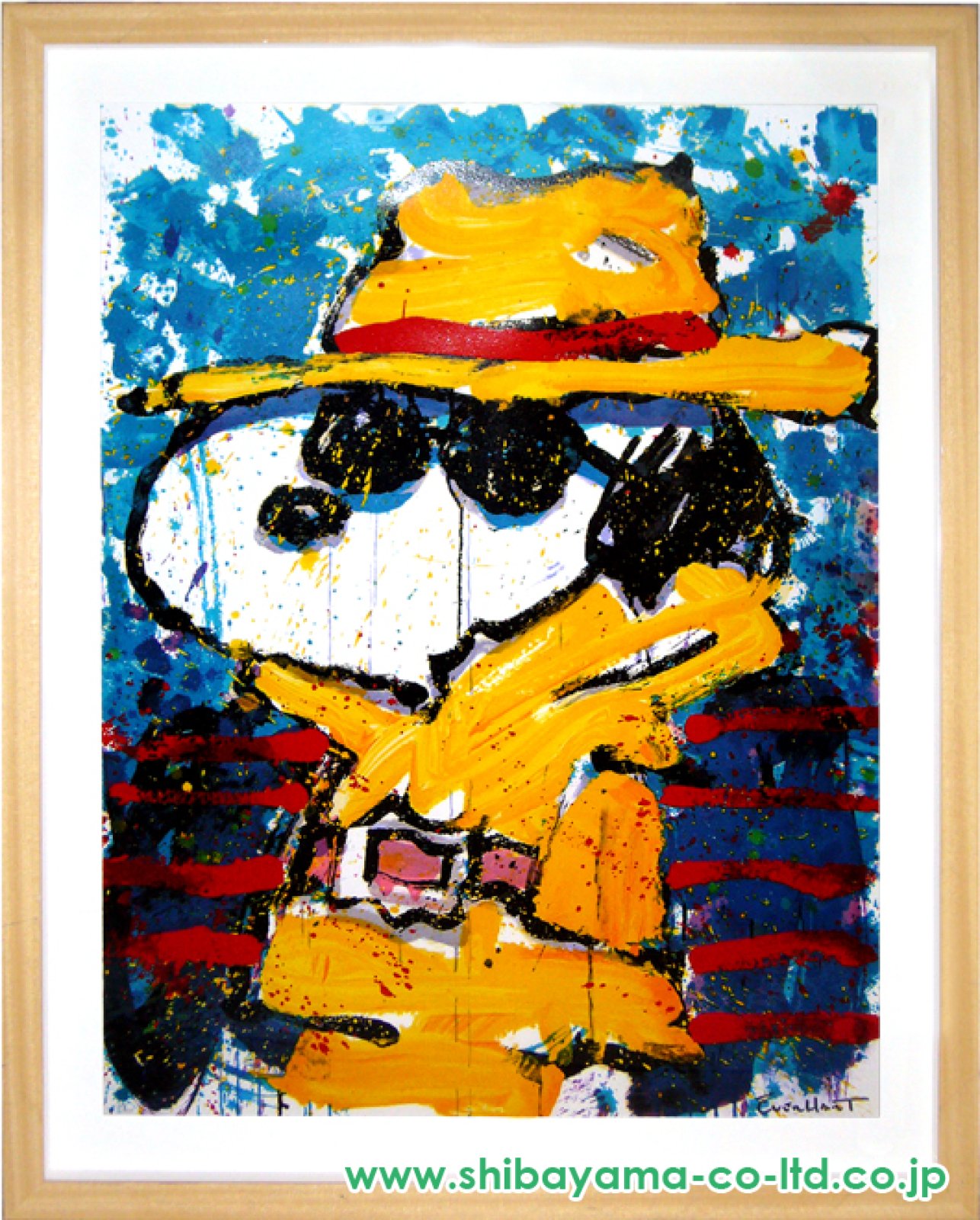 真作保証】トムエバハート 保証書付『スヌーピー』リトグラフ 値下げ