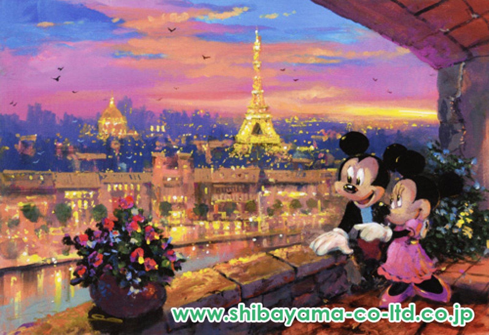 ジェームス・コールマン Disney秋の風景 油彩画 期間限定特価