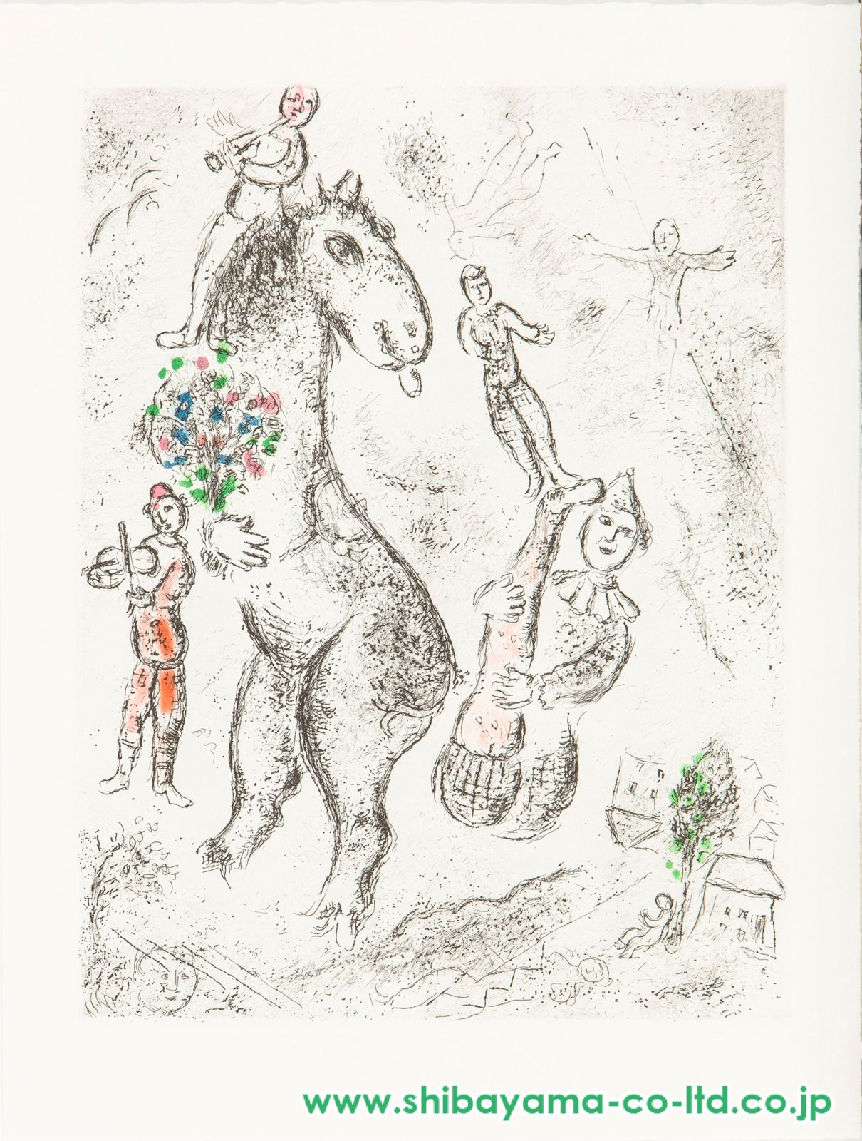 マルク・シャガール「以心伝心」エッチング＋アクアチント＋挿画本