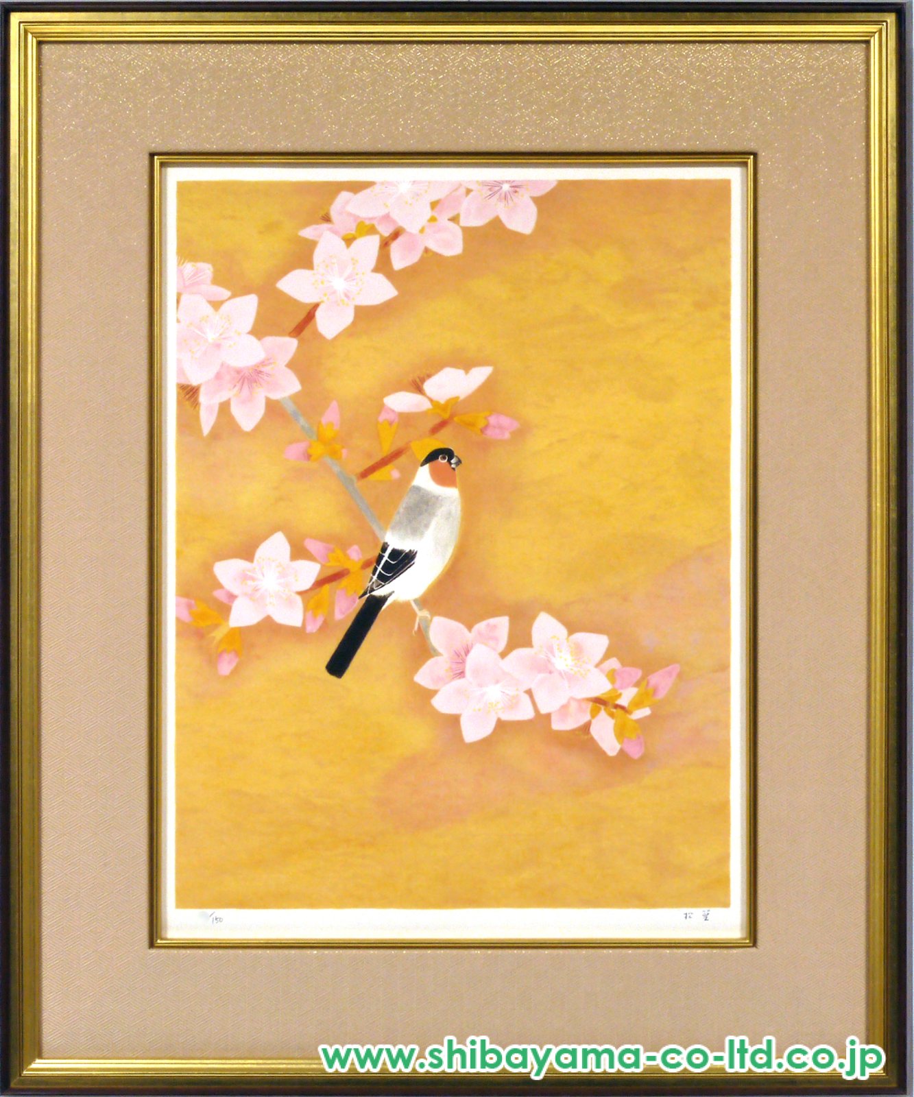 上村松篁「春禽」リトグラフ :: 絵画買取・販売 - シバヤマ