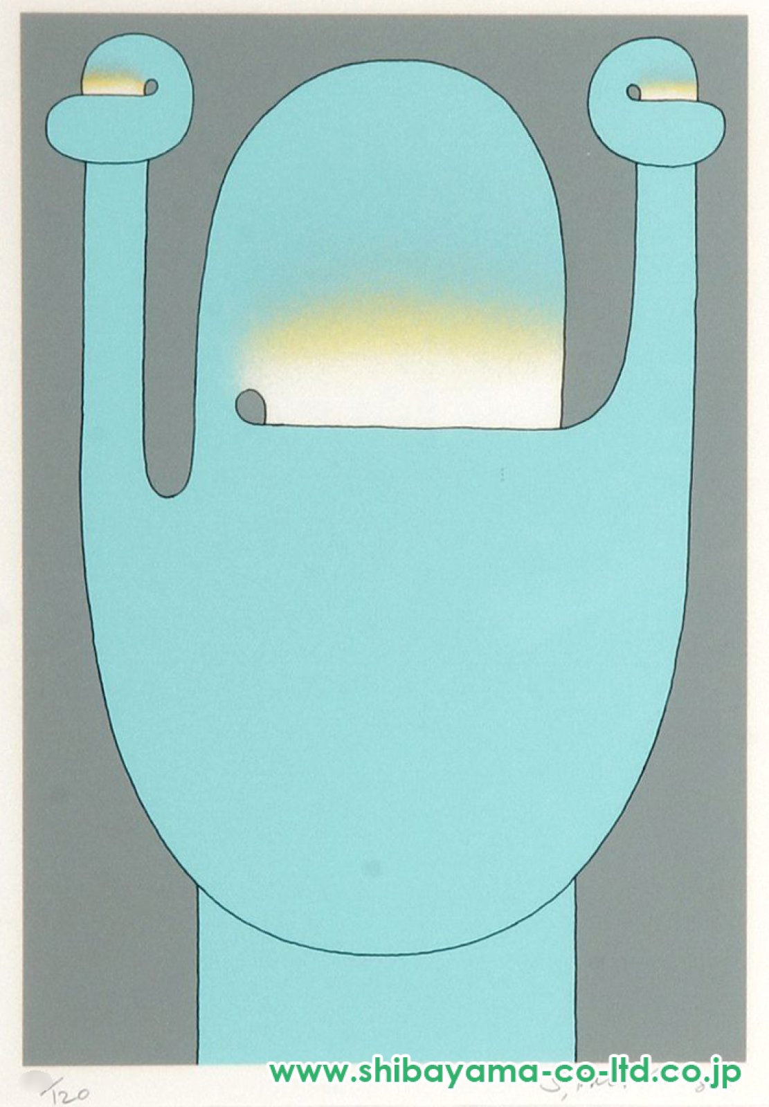 真作むいろはかさなり元永定正 大判シルクスクリーン 直筆サイン 版画 絵画