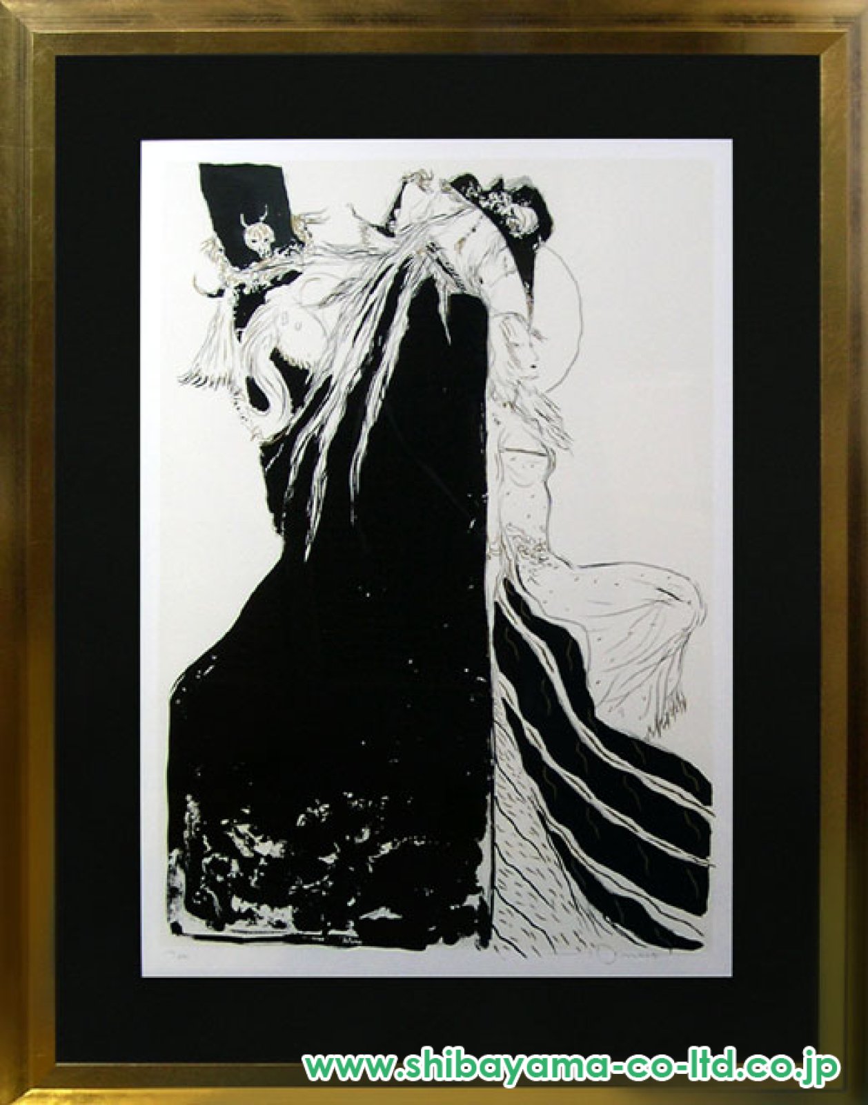 天野喜孝 リトグラフ 星の降る夜 アールビバン 70/100 サイン入り 美品